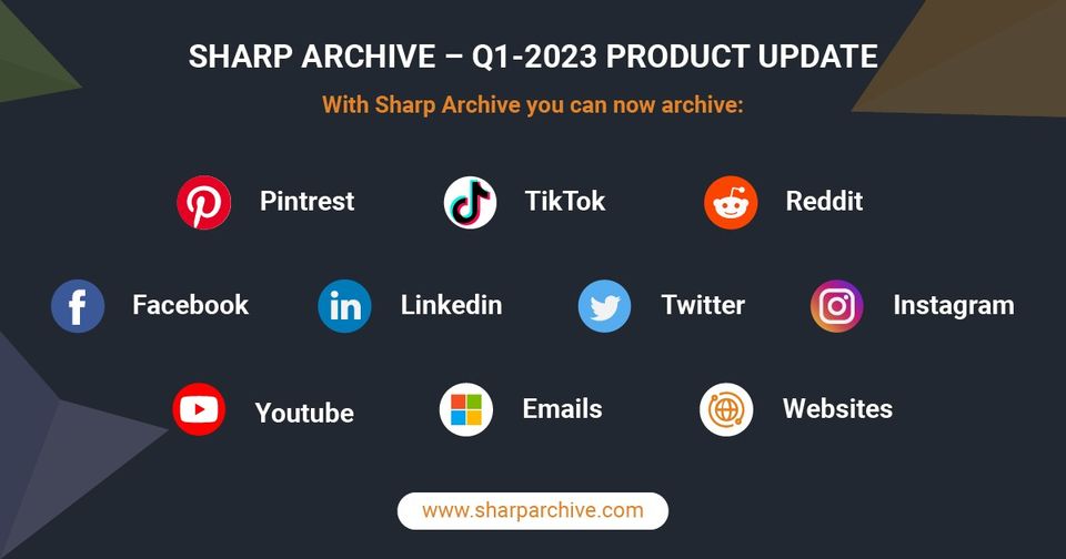 Best social media archiving software, Sharp Archive, 2025
